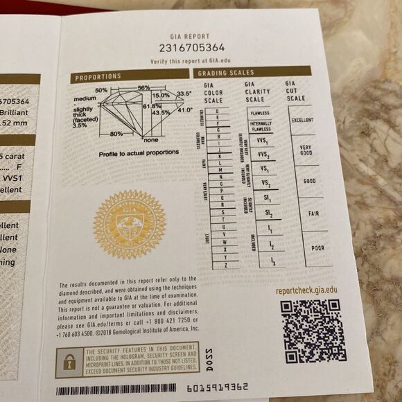 Cartier 1895 Solitaire Engagement Ring .25 Carat Platinum With Case & GIA Report - Picture 14 of 15